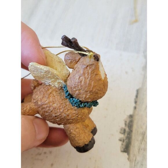 Ceramic reindeer AS IS wing Rudolph ornament Xmas decor - Picture 4 of 5